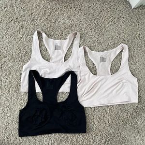 Lot of 3 Auden Unlined Racerback Bralettes